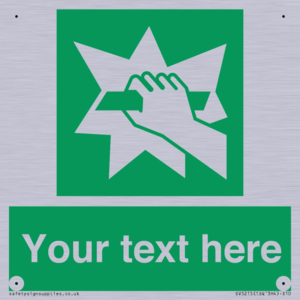 Custom Break Glass Sign